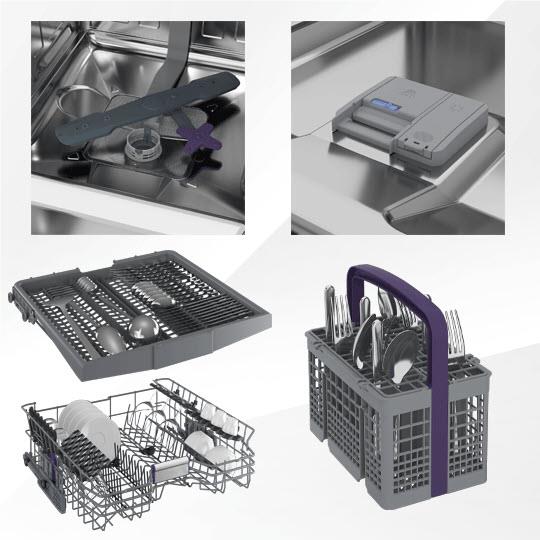 Beko BDF1640AX 16-Place Setting Freestanding Dishwasher (Stainless Steel)