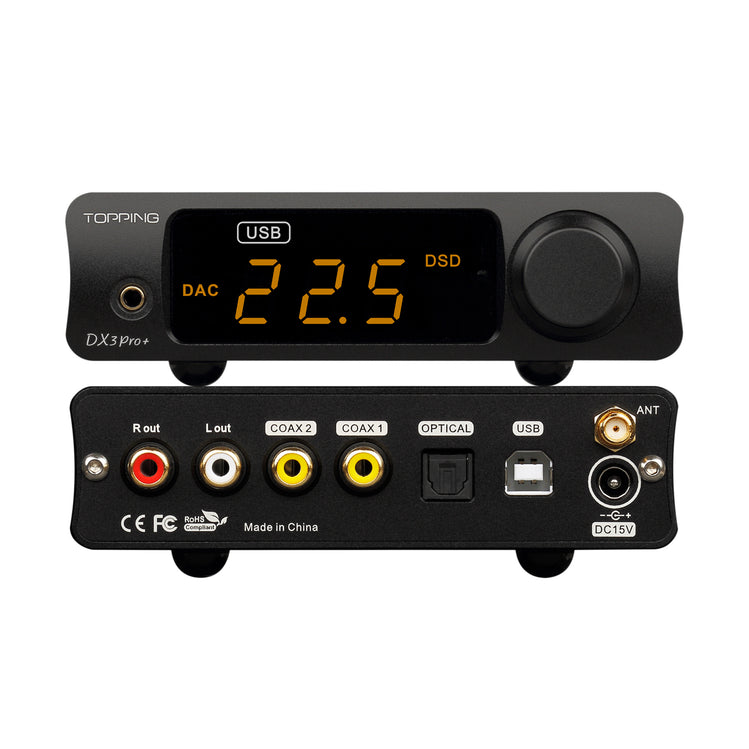 Topping DX3 Pro+ DAC and Headphone Amplifier (Black)