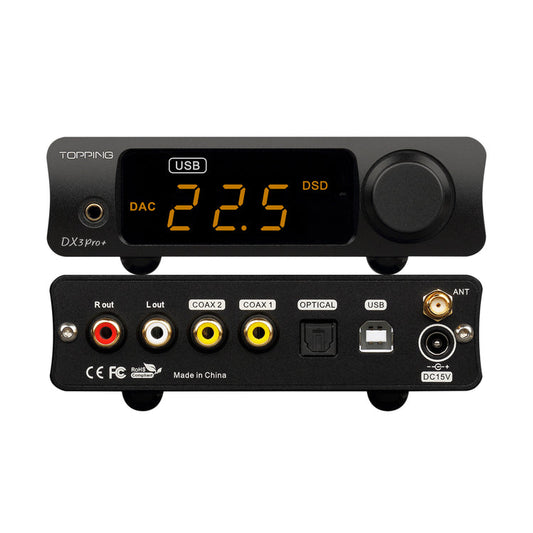 Topping DX3 Pro+ DAC and Headphone Amplifier (Black)