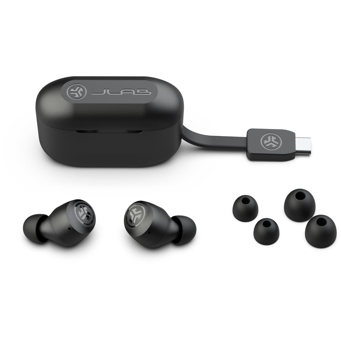 JLab Go Pop+ True Wireless Earbuds (Black)
