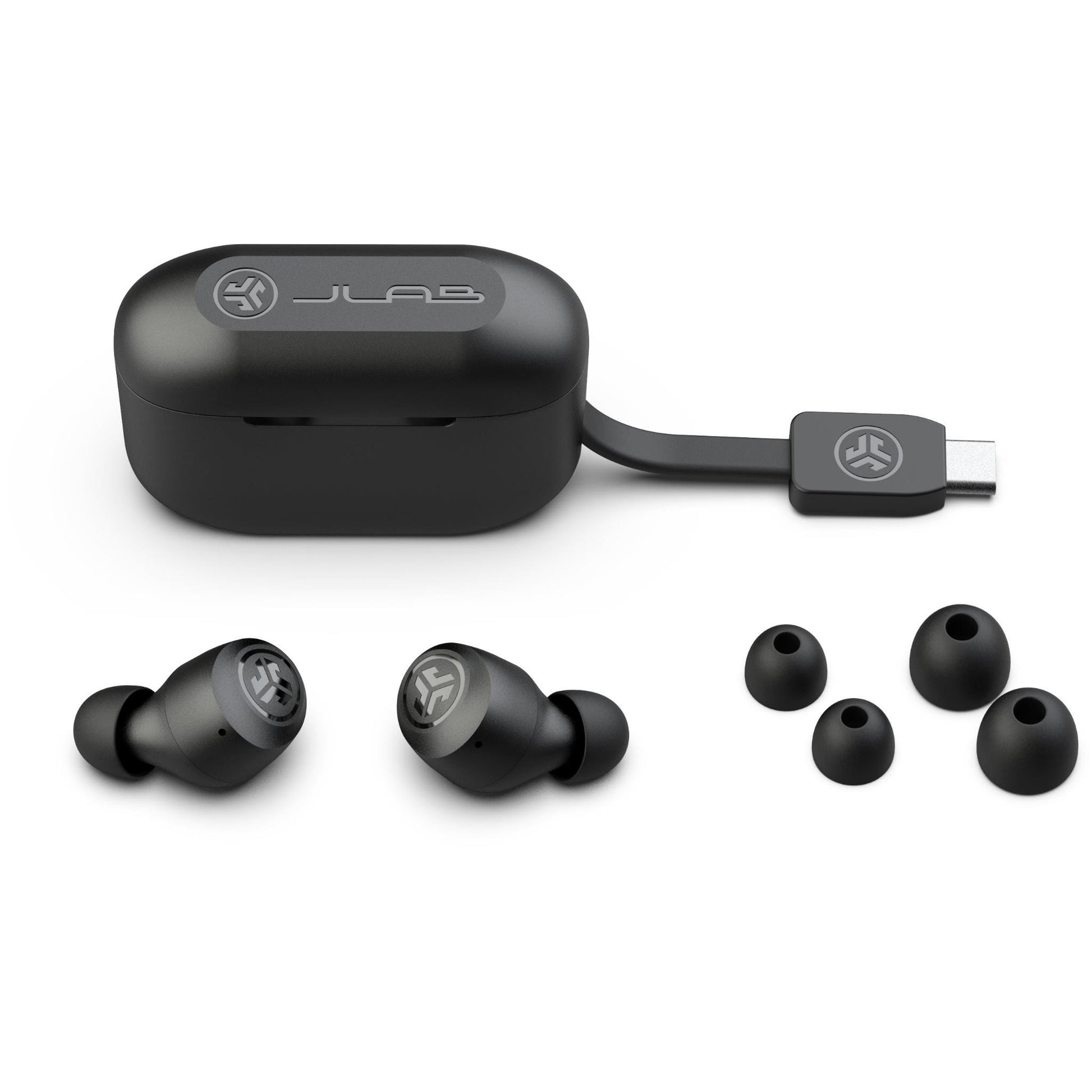 JLab Go Pop+ True Wireless Earbuds (Black)