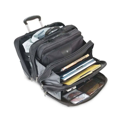 Wenger 2pc Patriot Business Set with Comp-U-Roller and 15.4" Laptop Case (Black)