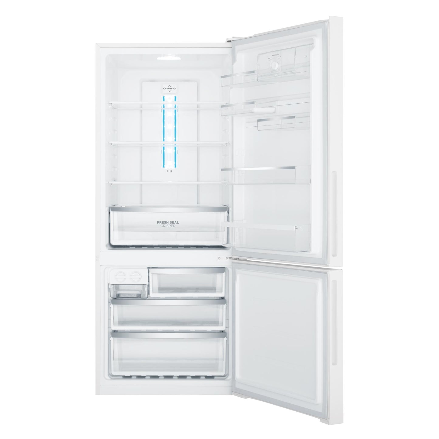 Westinghouse WBE4302WC-R 425L Bottom Mount Fridge (White) [Right]