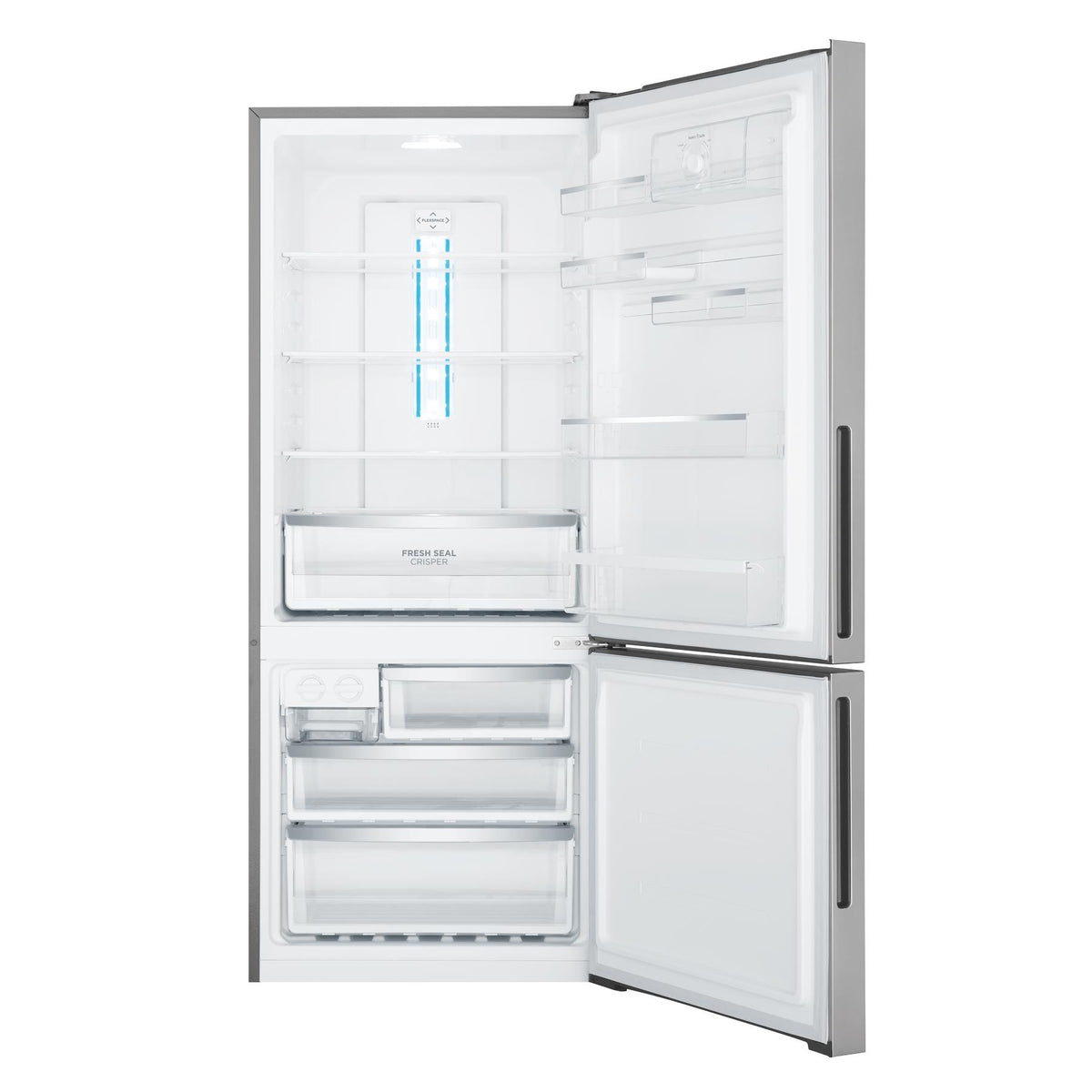 Westinghouse WBE4302AC-R 425L Bottom Mount Fridge (Silver) [Right]