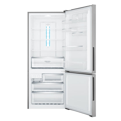 Westinghouse WBE4302AC-R 425L Bottom Mount Fridge (Silver) [Right]