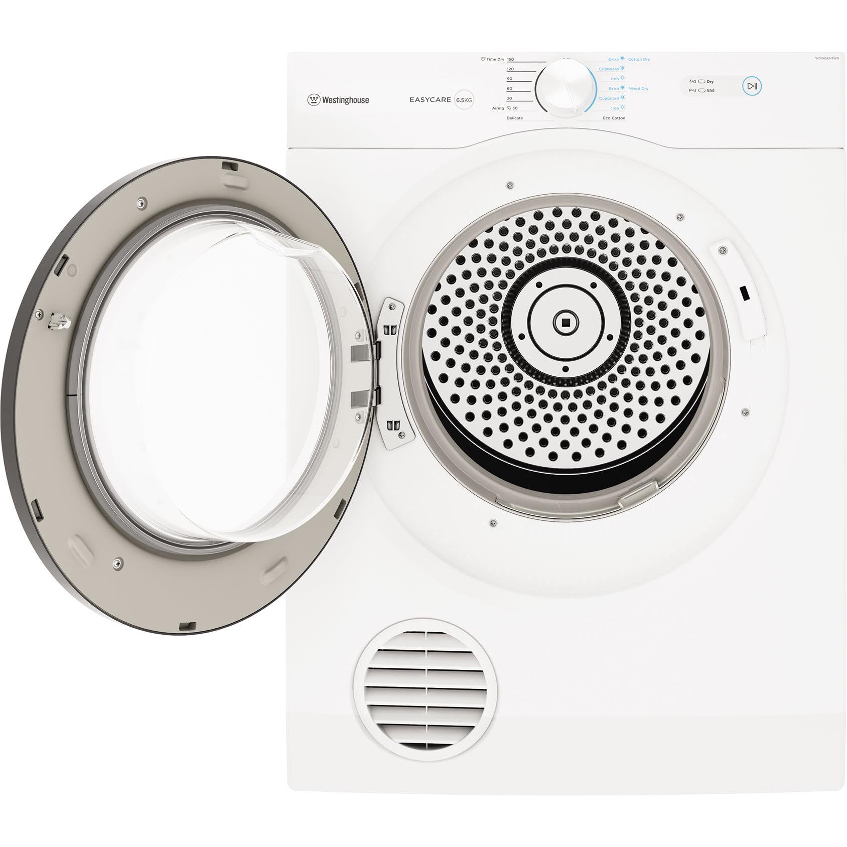 Westinghouse WDV656N3WB 6.5kg Vented Clothes Dryer