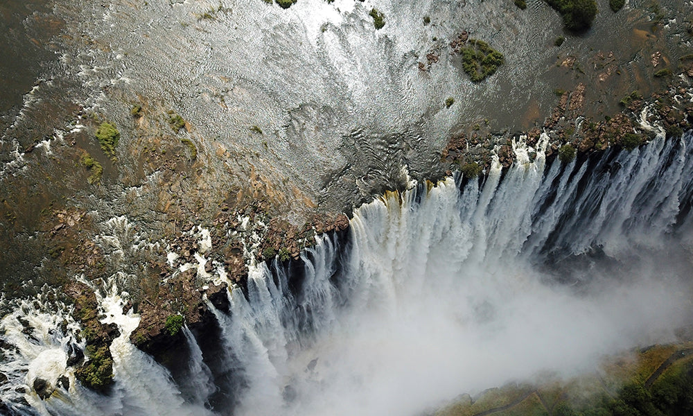 Victoria Falls aerial view
