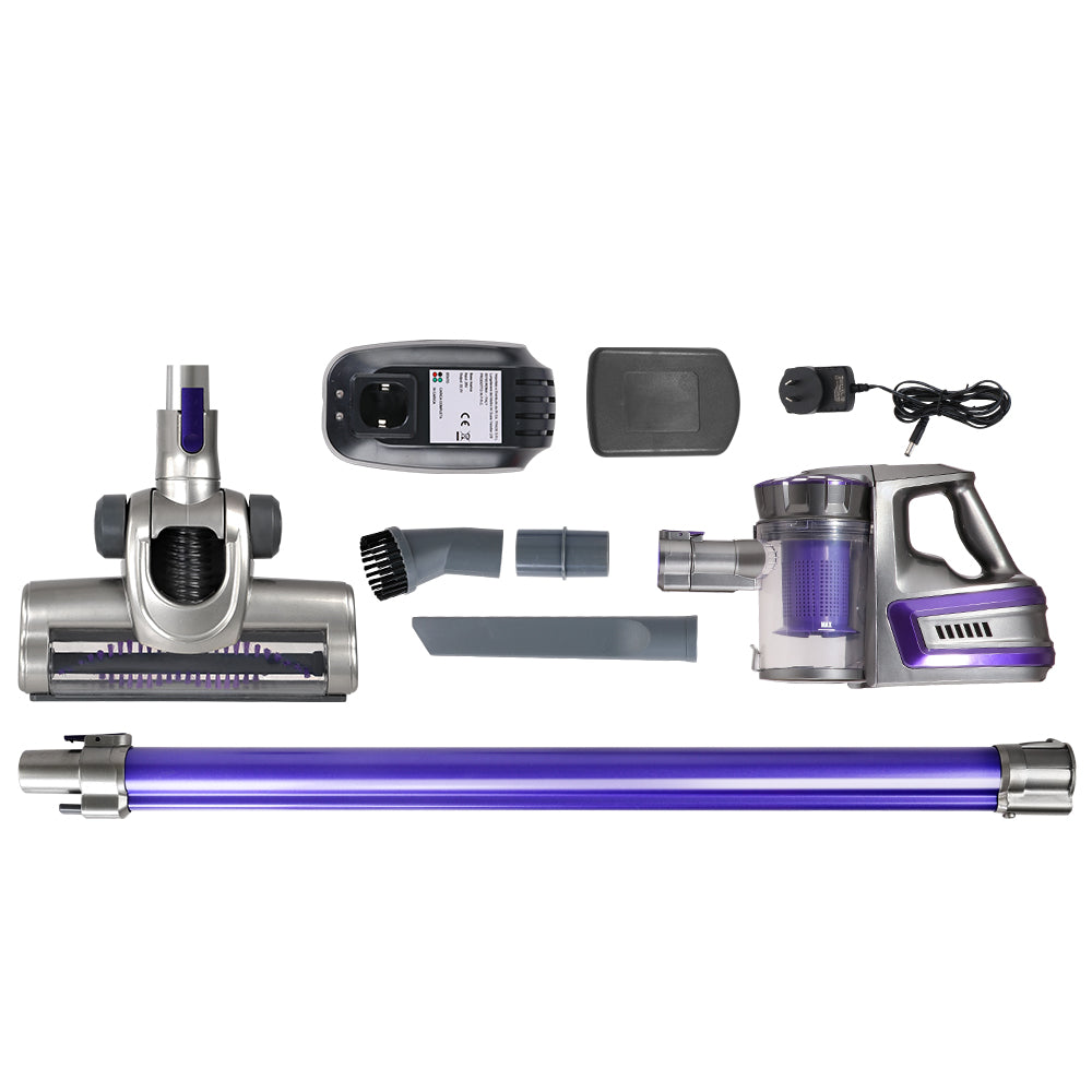 Devanti Stick Vacuum Cleaner Bagless Cordless 150W (Purple)