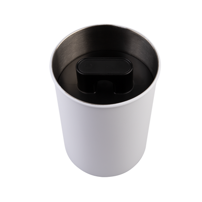 Casabarista Stainless Steel Vacuum Coffee Canister 1.3L - White