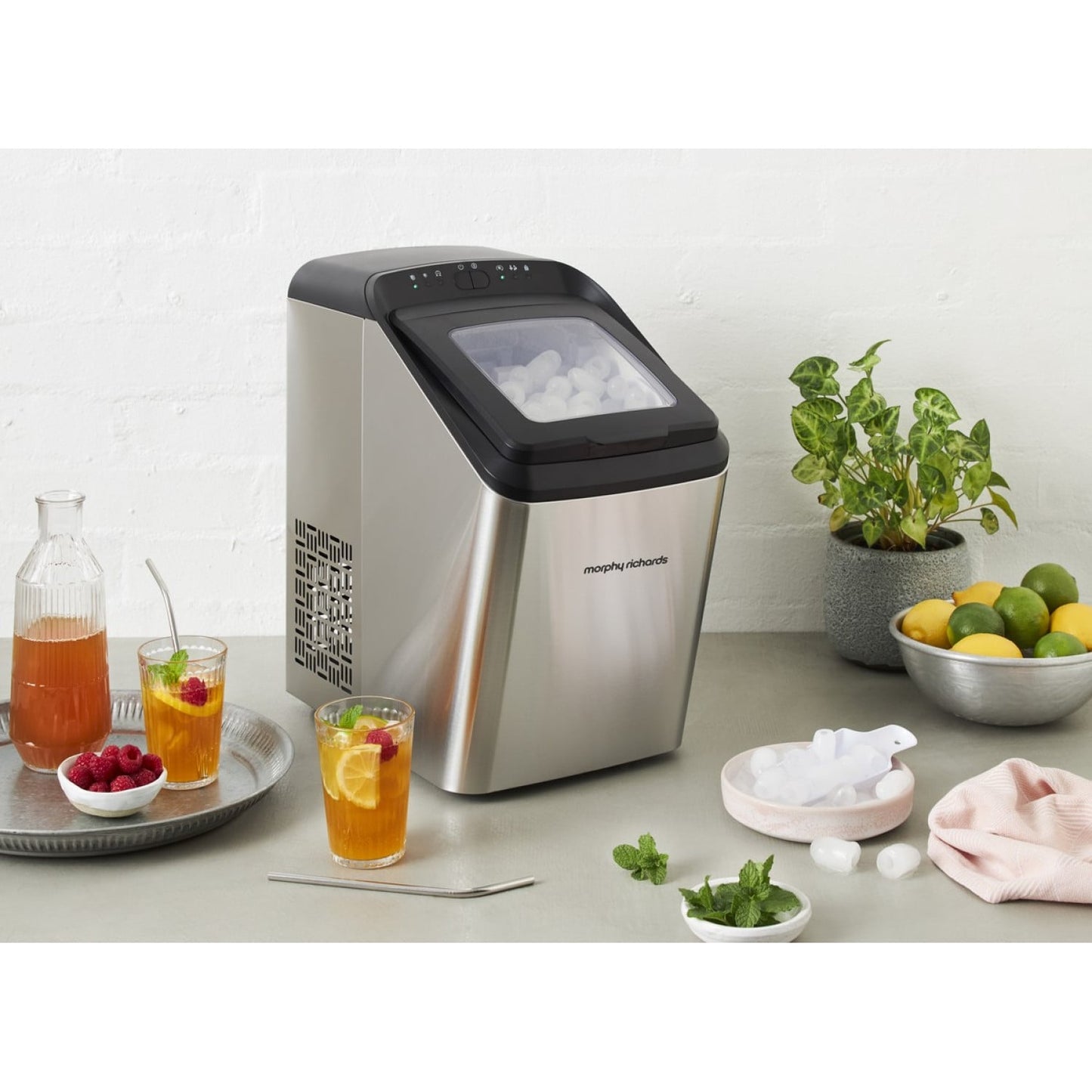 Morphy Richards Compact 15kg Stainless Steel Ice Maker Ice Cube Machine