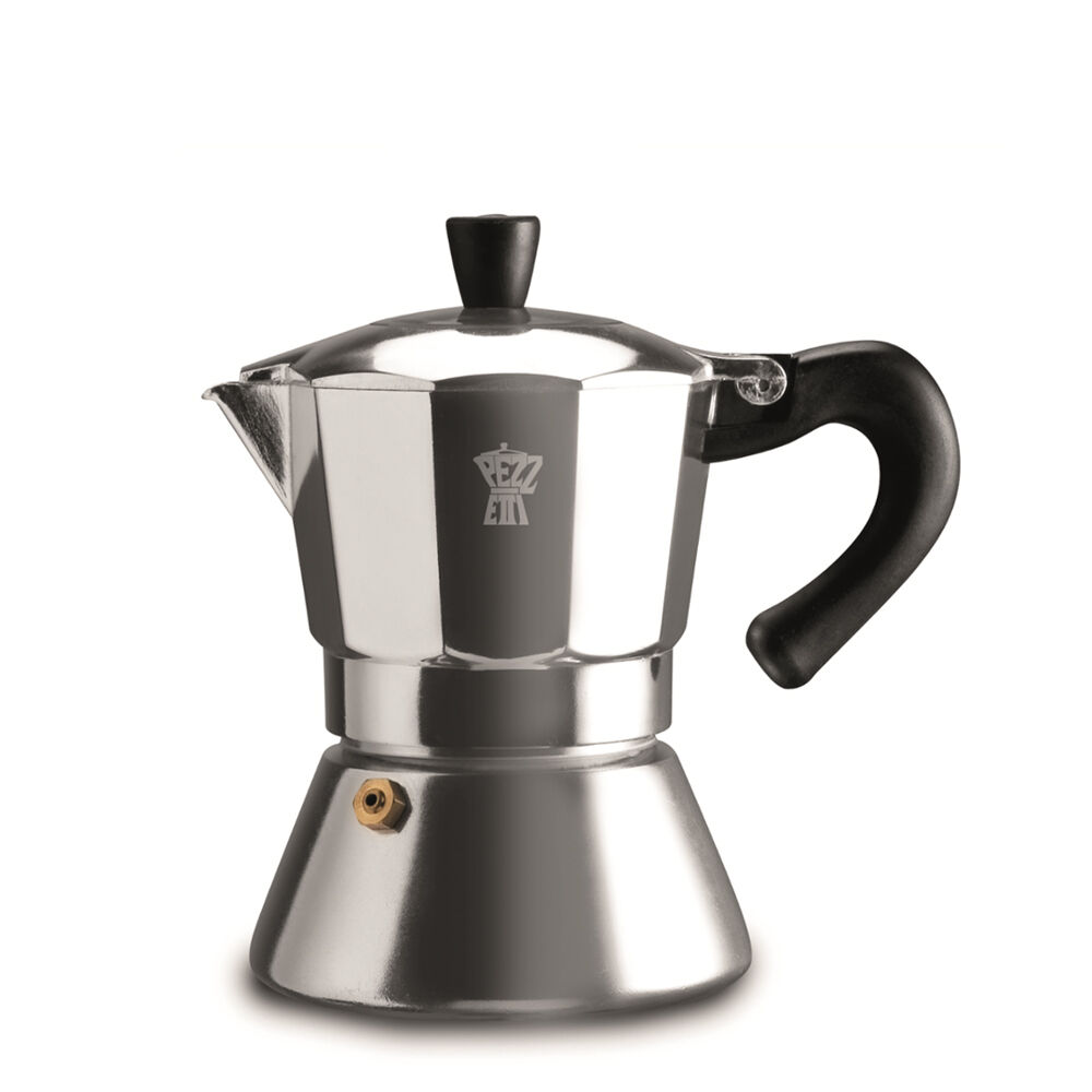 Pezzetti Bellexpress Aluminium 6-Cup Stovetop Induction Coffee Maker Silver