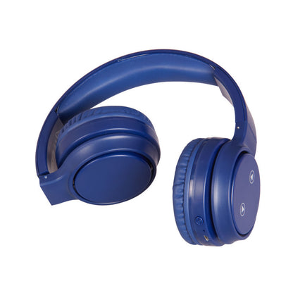 Laser Foldable Bluetooth Headphones with Mic (Navy Blue)