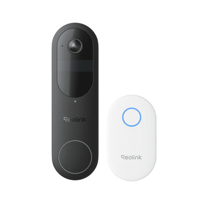 Reolink 2K 4MP Battery Video Doorbell Smart Detection Chime Black