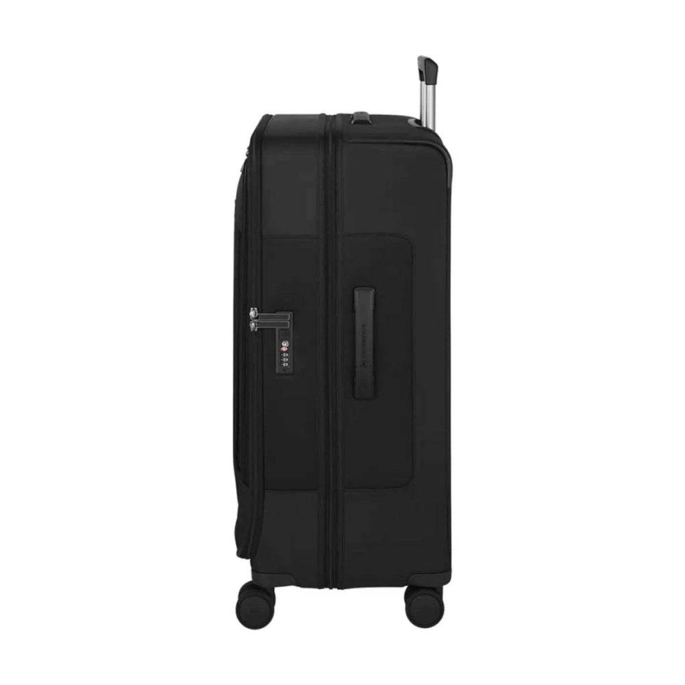 Victorinox 7.0 Werks Traveller Expandable Softside Suitcase Luggage L Black Large