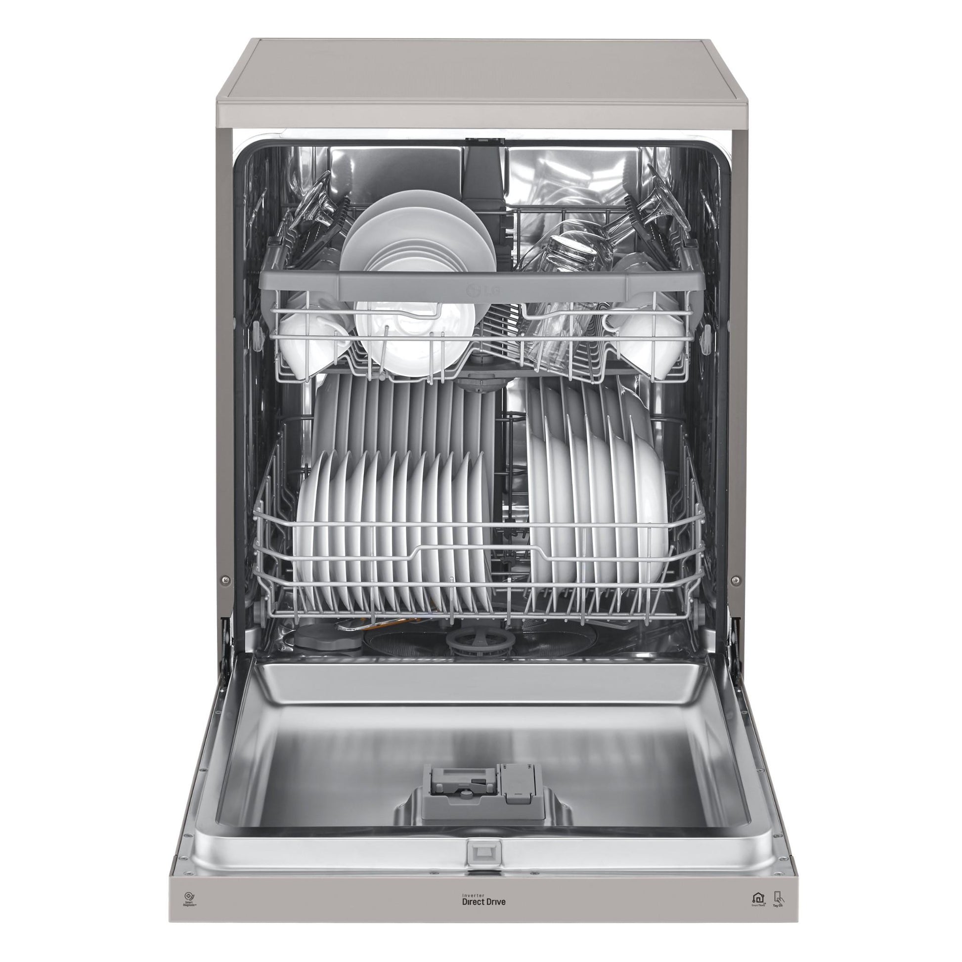 LG XD5B14PS QuadWash 14-Place Setting Freestanding Dishwasher (Platinum Steel)