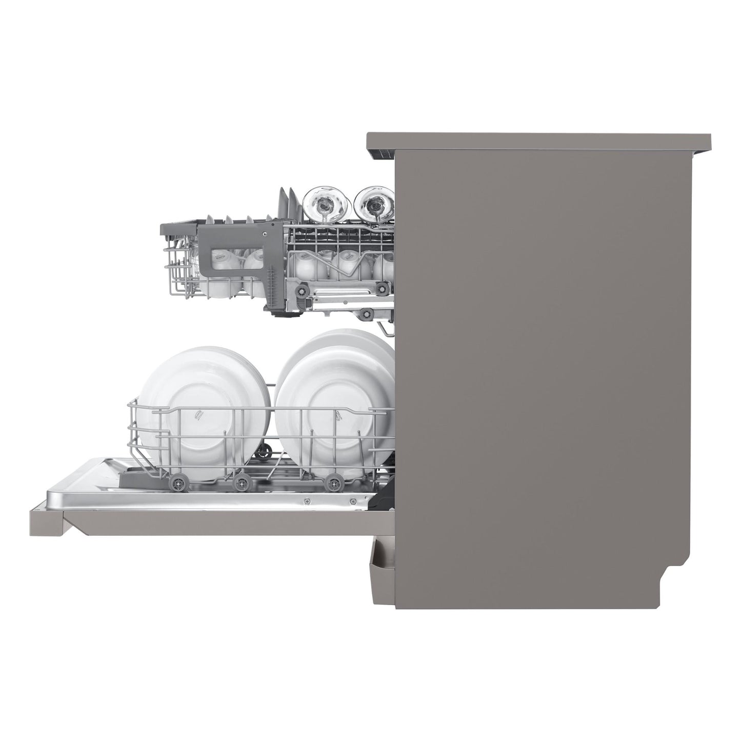 LG XD5B14PS QuadWash 14-Place Setting Freestanding Dishwasher (Platinum Steel)