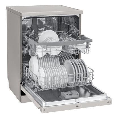LG XD5B14PS QuadWash 14-Place Setting Freestanding Dishwasher (Platinum Steel)