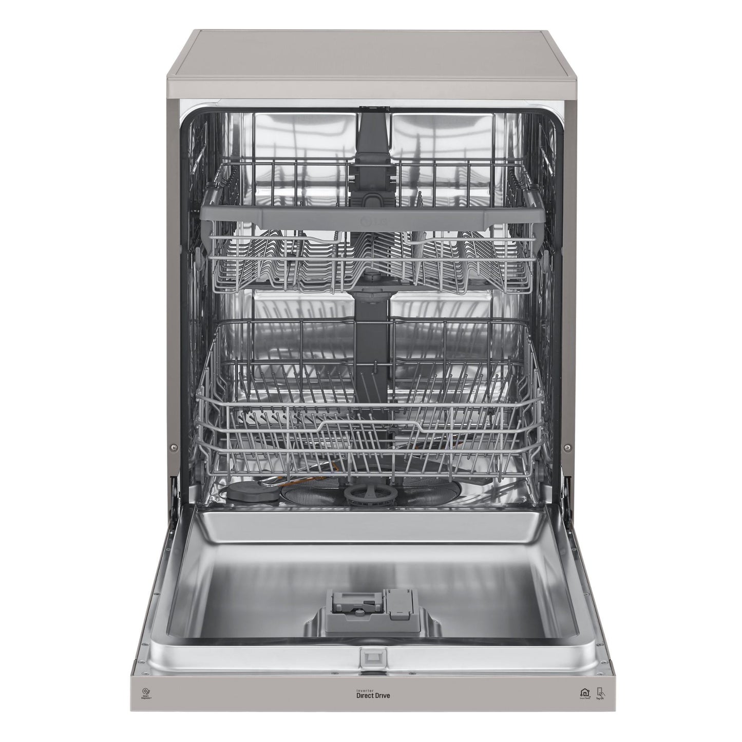 LG XD5B14PS QuadWash 14-Place Setting Freestanding Dishwasher (Platinum Steel)
