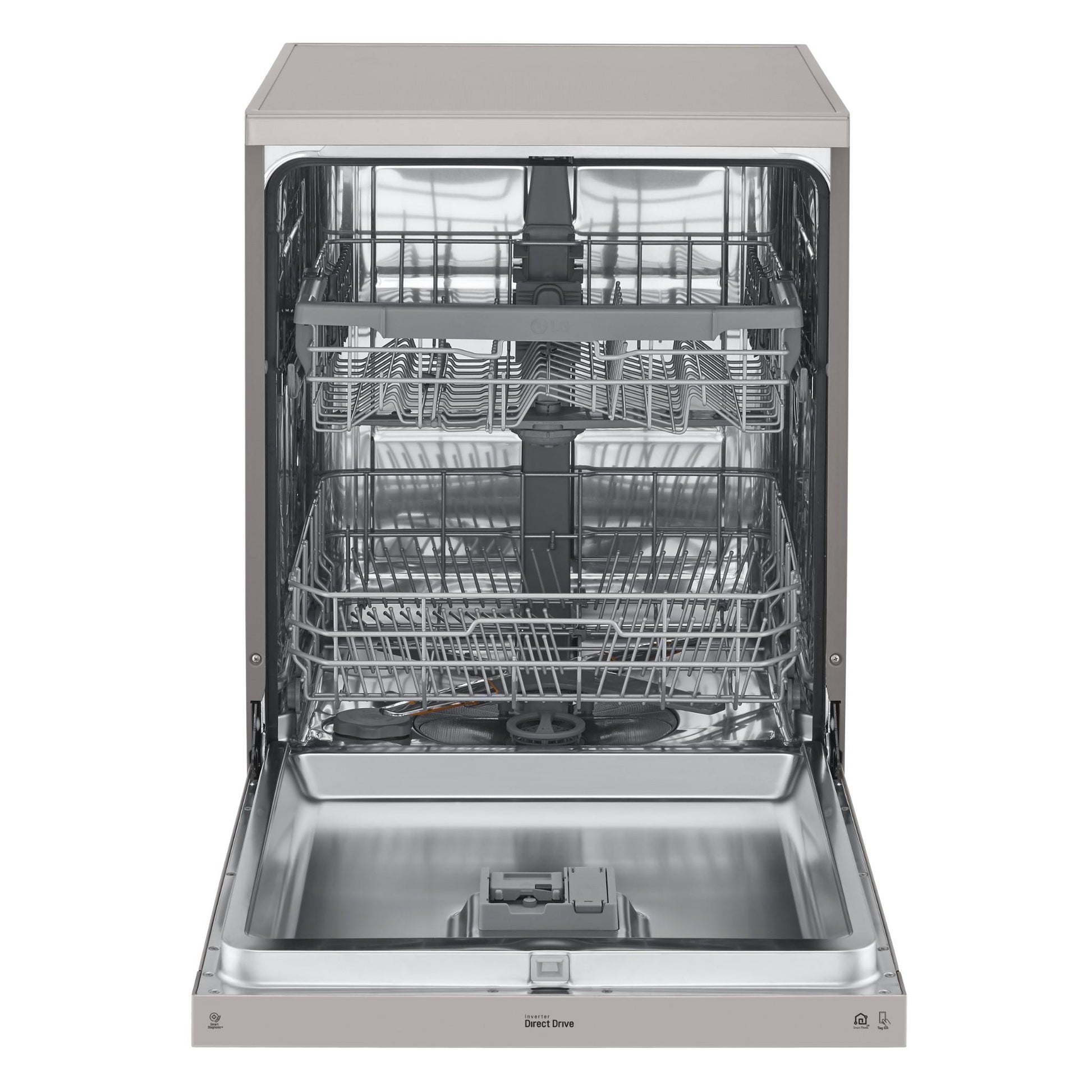 LG XD5B14PS QuadWash 14-Place Setting Freestanding Dishwasher (Platinum Steel)
