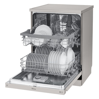 LG XD5B14PS QuadWash 14-Place Setting Freestanding Dishwasher (Platinum Steel)
