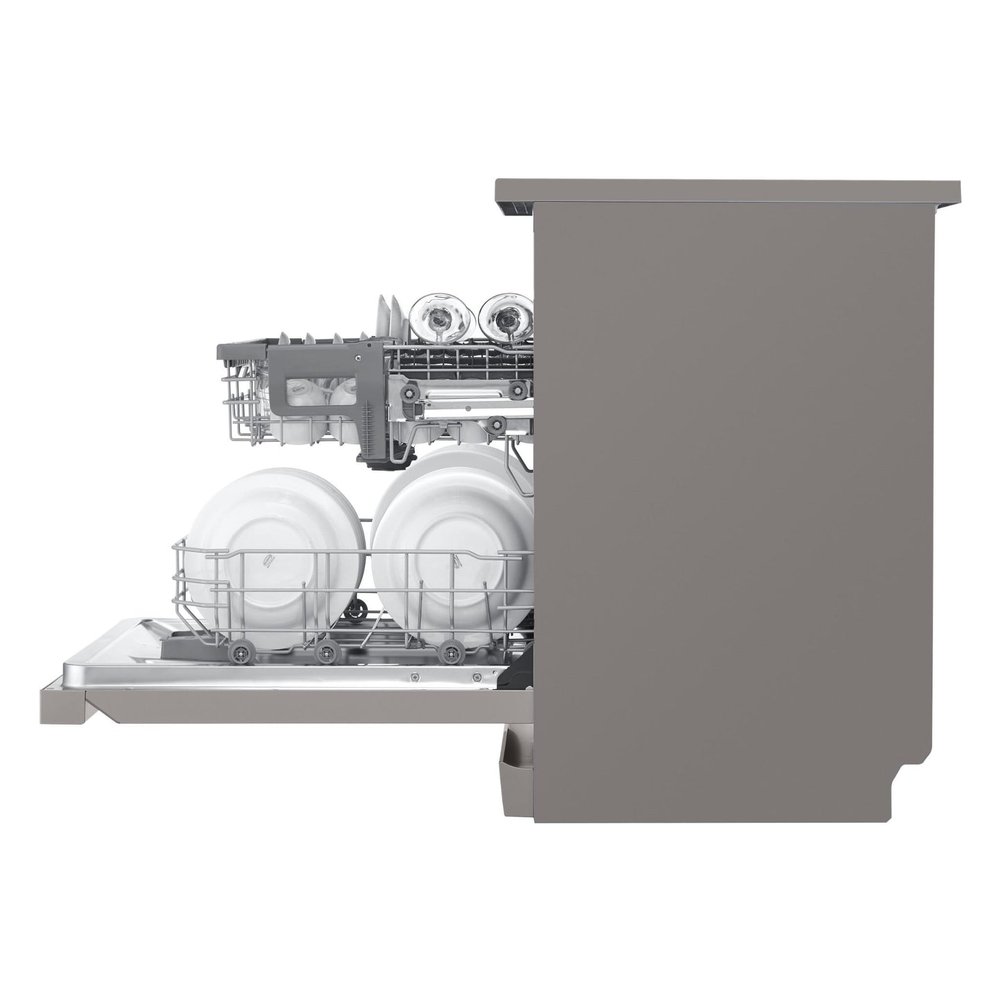 LG XD5B14PS QuadWash 14-Place Setting Freestanding Dishwasher (Platinum Steel)