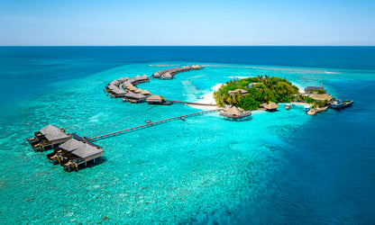 Adaaran Prestige Vadoo island aerial