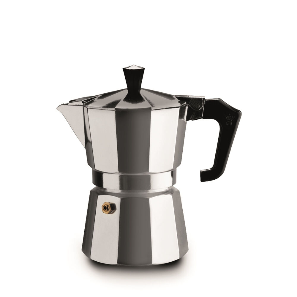 Pezzetti Italexpress Cafetiere 3-Cup Espresso Stovetop Coffee Maker Silver