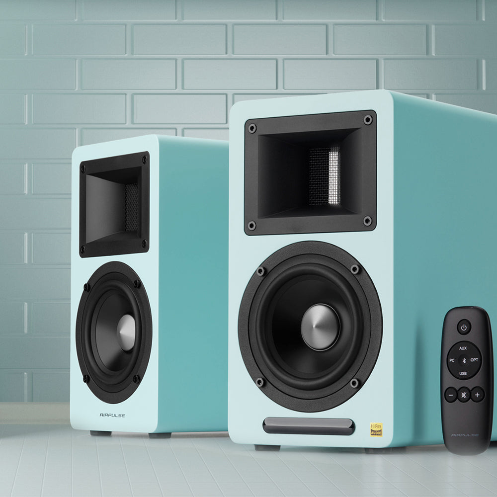 Airpulse A80 Active Bookshelf Speaker System (Blue)