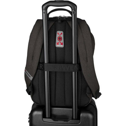 Wenger MX Light 16" Laptop Backpack Heather Grey SmartOrg Water Repellent