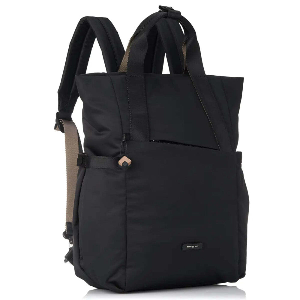 Hedgren SOLAR Black 14" Laptop Backpack Tote Stylish and Versatile Design