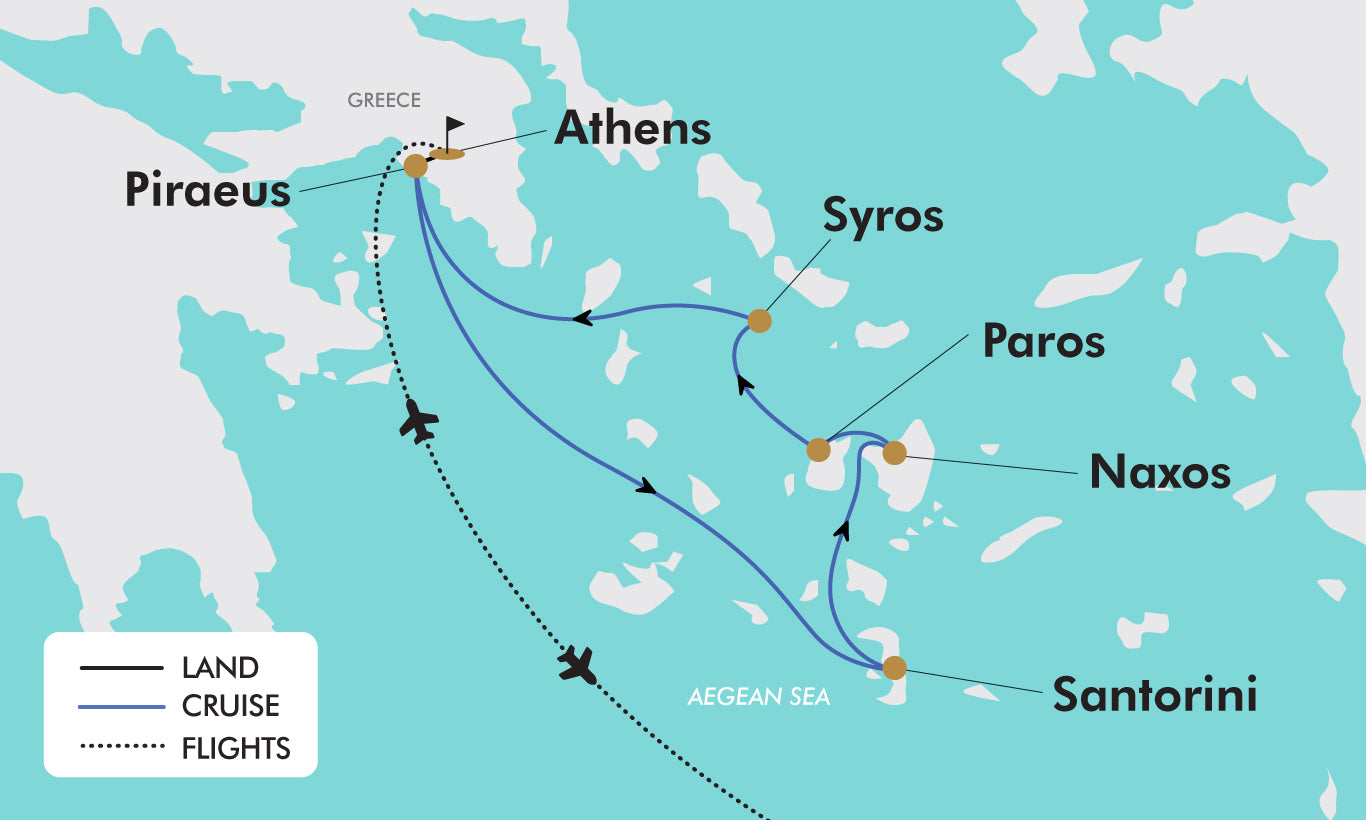 Greek Island Hopper Map