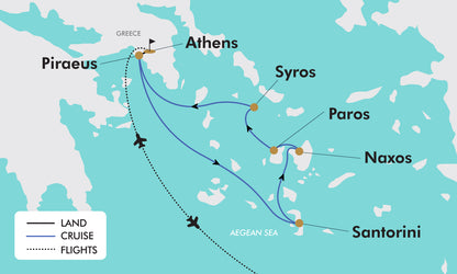 Greek Island Hopper Map
