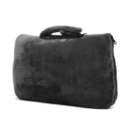 Cabeau Fold ''n Go 4-In-1 Blanket, Travel Pillow, Seat Cushion and Lumbar Support (Charcoal)
