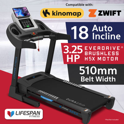Lifespan Fitness Apex 2 Smart Treadmill