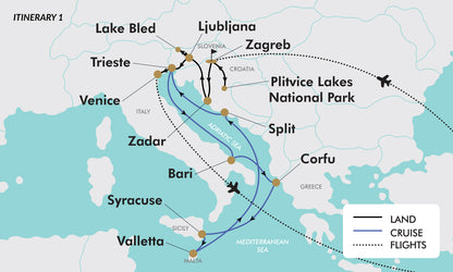 Itinerary map 1