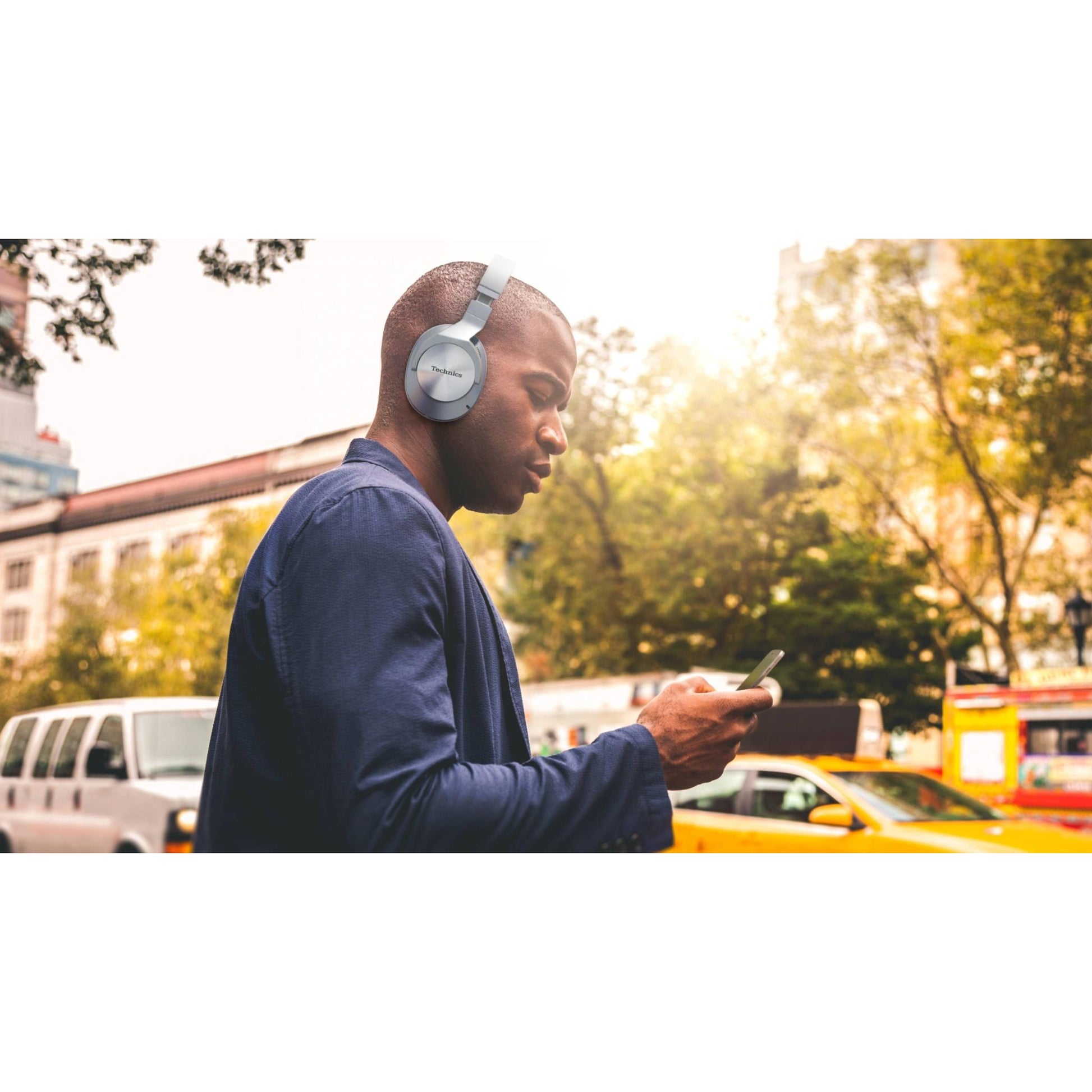 Technics Wireless Noise Cancelling Over-Ear Headphones (Silver)