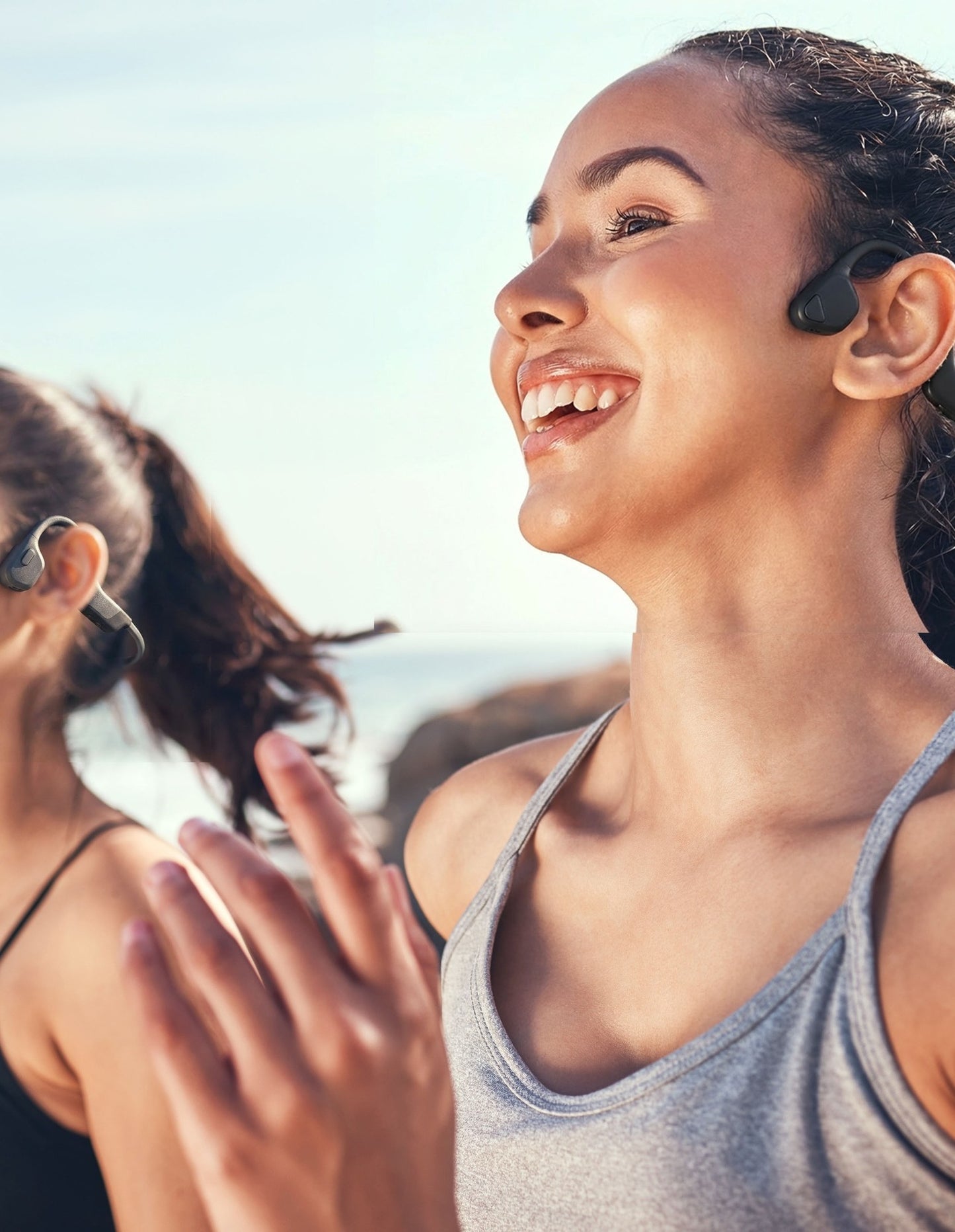 Laser Bone Conduction Swimming Headphones (Black)