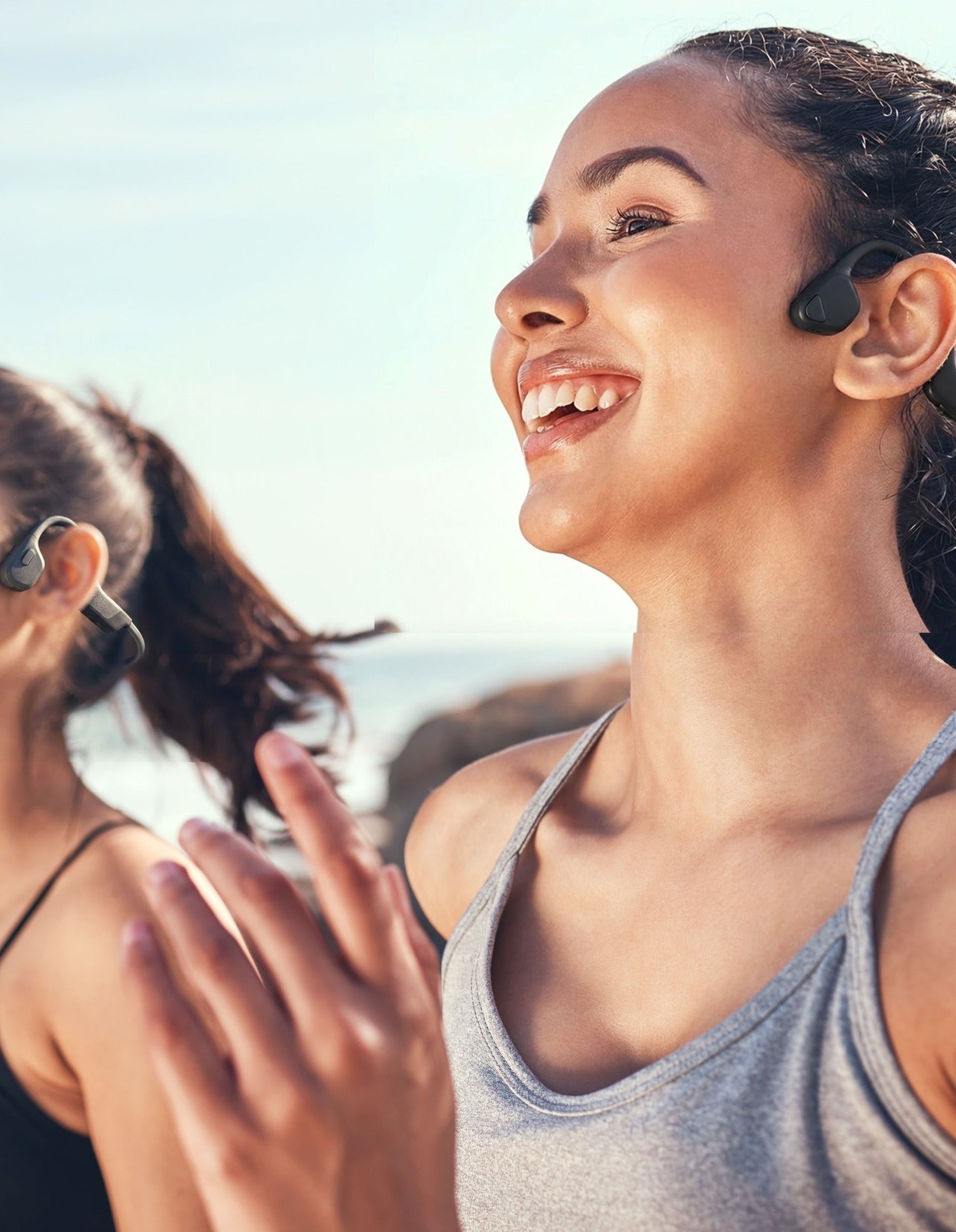 Laser Bone Conduction Swimming Headphones (Black)