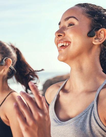 Laser Bone Conduction Swimming Headphones (Black)