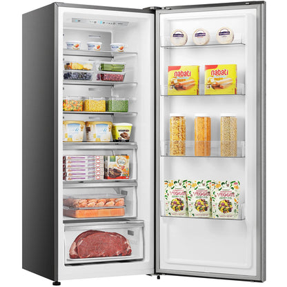 Hisense HRVF384S 384L Single Door Fridge or Freezer (Brushed Steel)