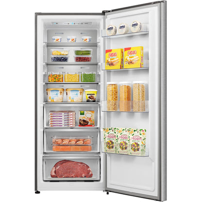 Hisense HRVF384S 384L Single Door Fridge or Freezer (Brushed Steel)