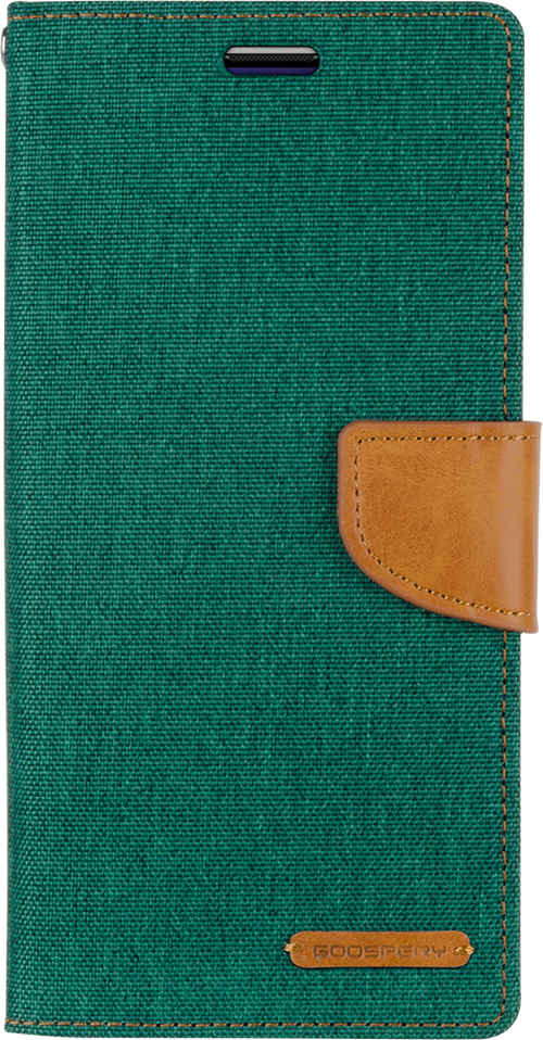 Goospery Canvas Diary For iPhone XR - Green