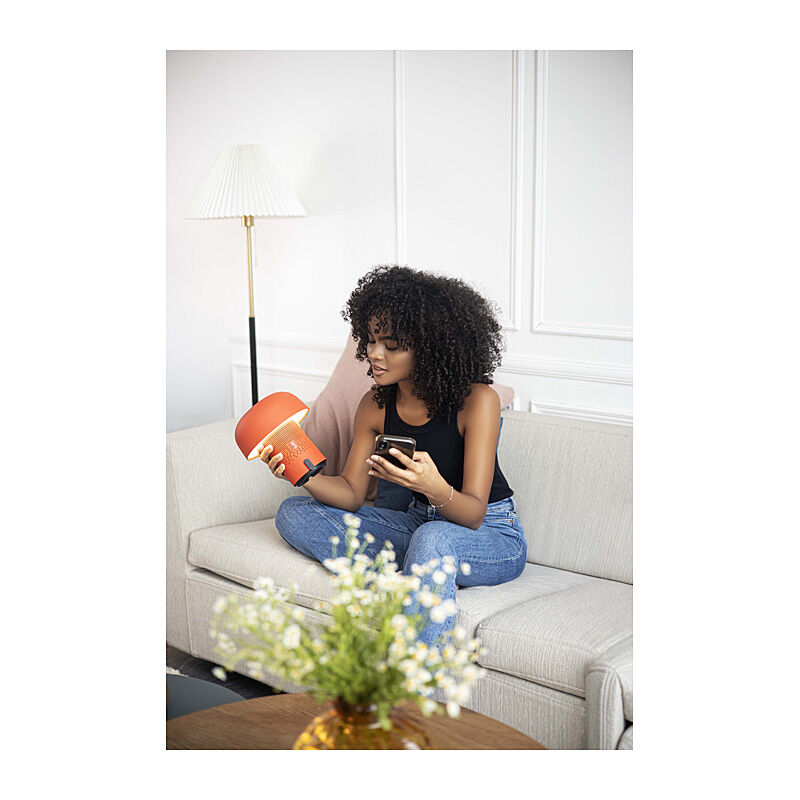 Kooduu Sensa Play Lamp/Bluetooth Speaker in Orange