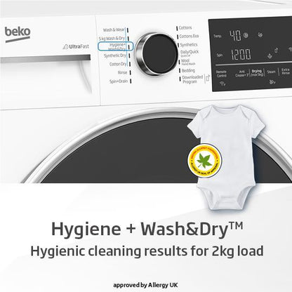 Beko BWDB9540W 9kg/5kg Front Load Ultrafast Washer Dryer Combo