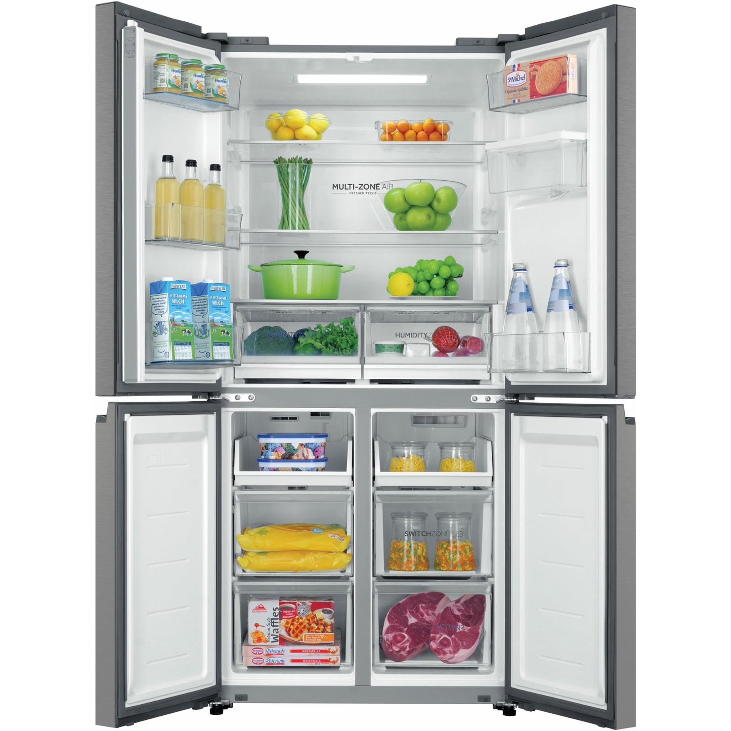 Haier HRF580YHS 508L Quad Door Fridge (Satina)