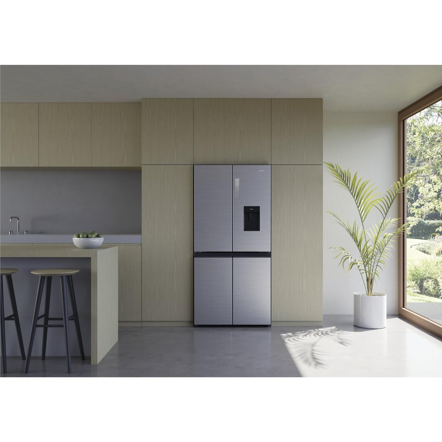 Haier HRF580YHS 508L Quad Door Fridge (Satina)