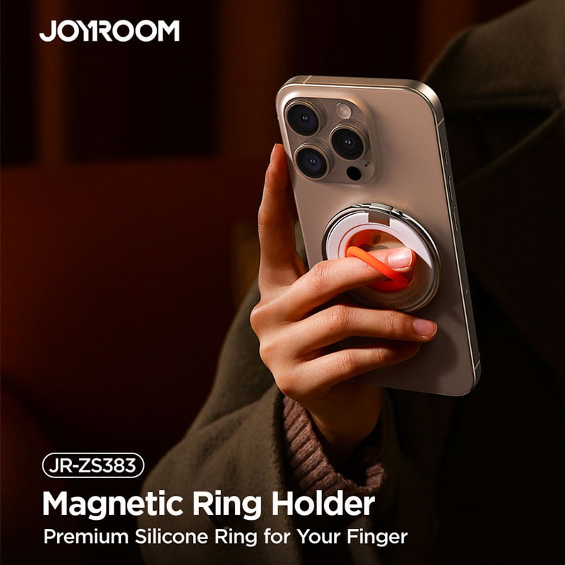 JoyRoom MagSafe Magnetic Mobile Phone Ring Holder JR-ZS383 (Black)