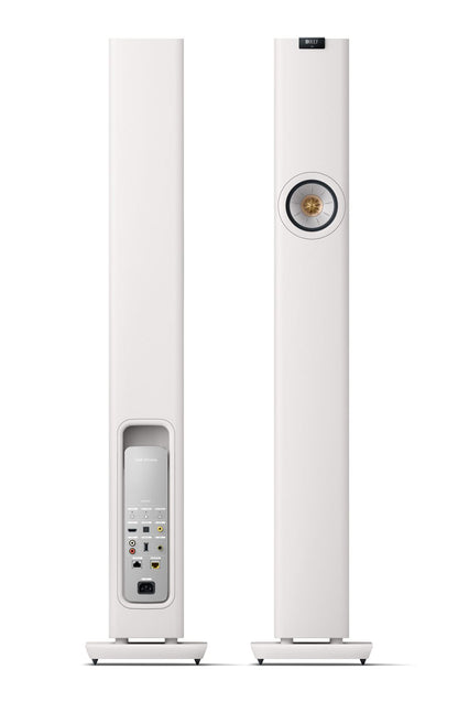 KEF LS60 Wireless Hifi Speakers Pair (Mineral White)