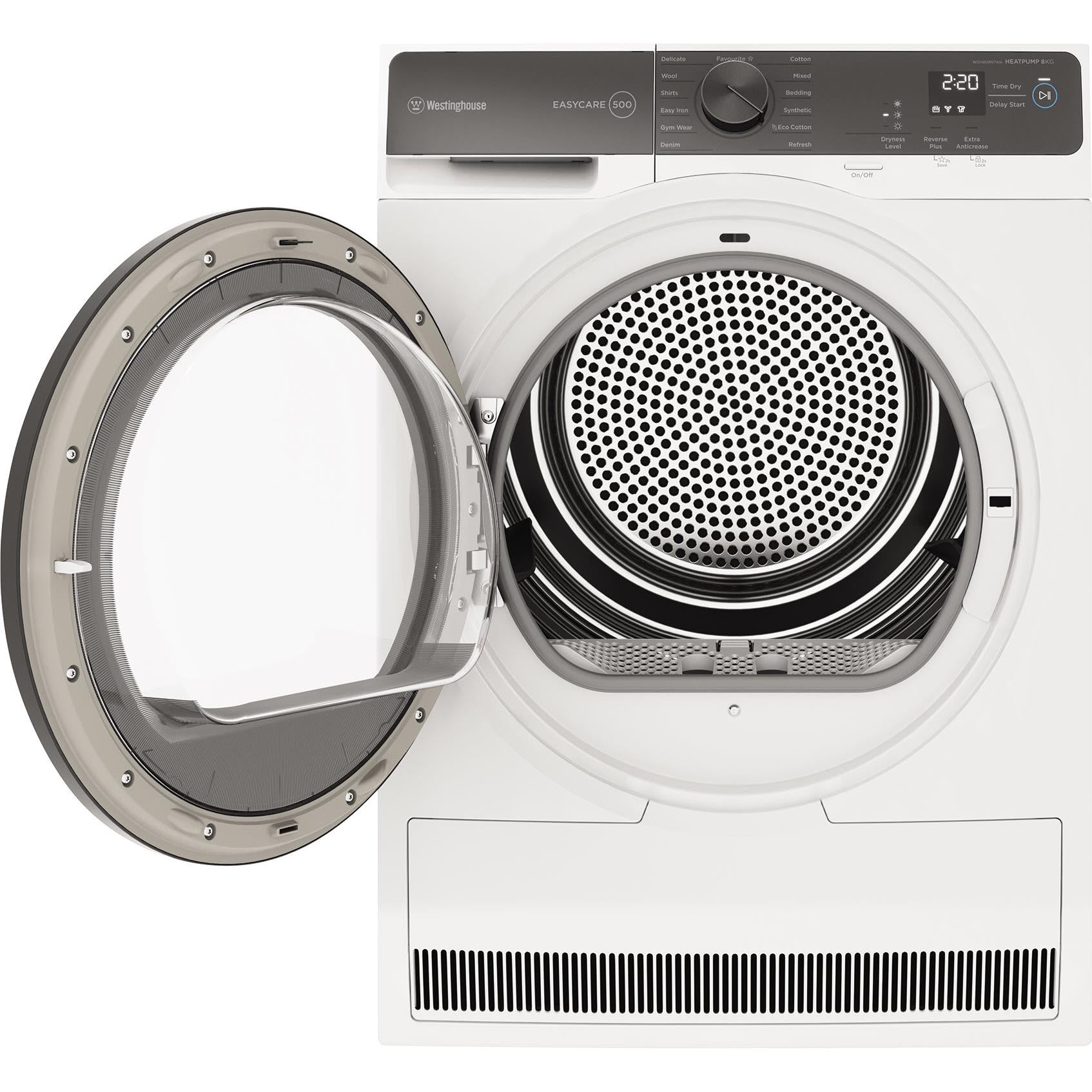 Westinghouse WDH804N7WA 8kg EasyCare 500 Series Heat Pump Dryer