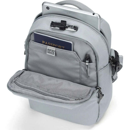 Pacsafe V Companion Anti-Theft Crossbody Bag RFID Tablet Fit Digital Grey